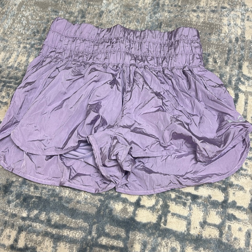Purple cheer brand shorts / looks like free people